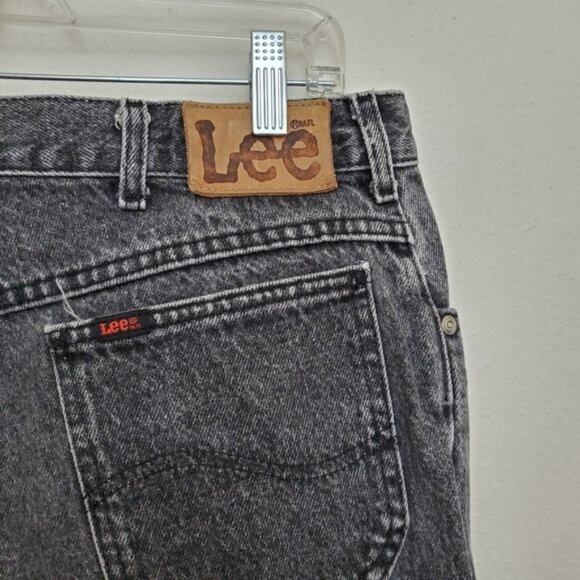 Vintage Lee stone washed black jeans high rise - Picture 9 of 12